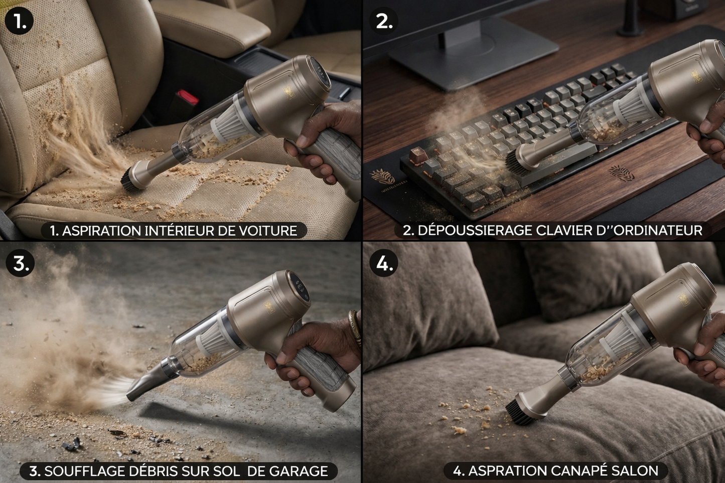 ™Aspirateur portable Rechargeable
