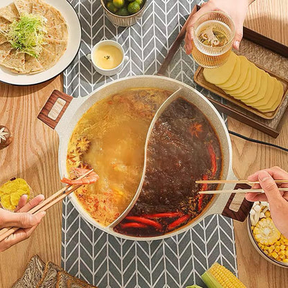 Marmite divisée en aluminium