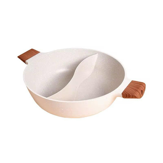 Marmite divisée en aluminium